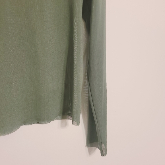 AFRM Los Angeles | Women's Long Sleeve Two Piece Green Skirt Set (Size Large/XL) - Picture 5 of 16